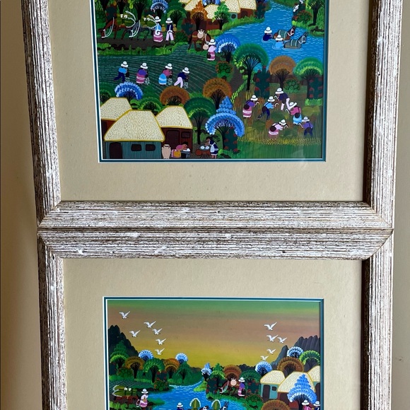 Set of 2 Folk Art San Augustine Art - Picture 5 of 7